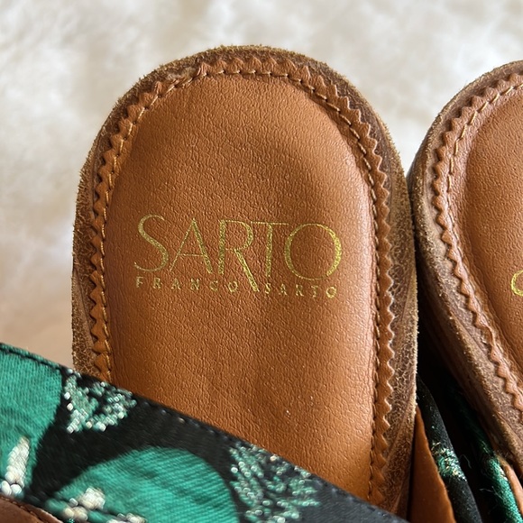 SARTO by Franco Sarto | Green Floral Niva Platform Sandal - Picture 3 of 7